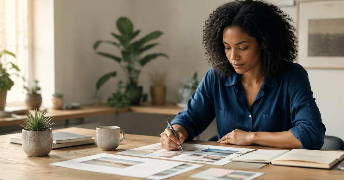 A job seeker adapting a cover letter example to a specific role